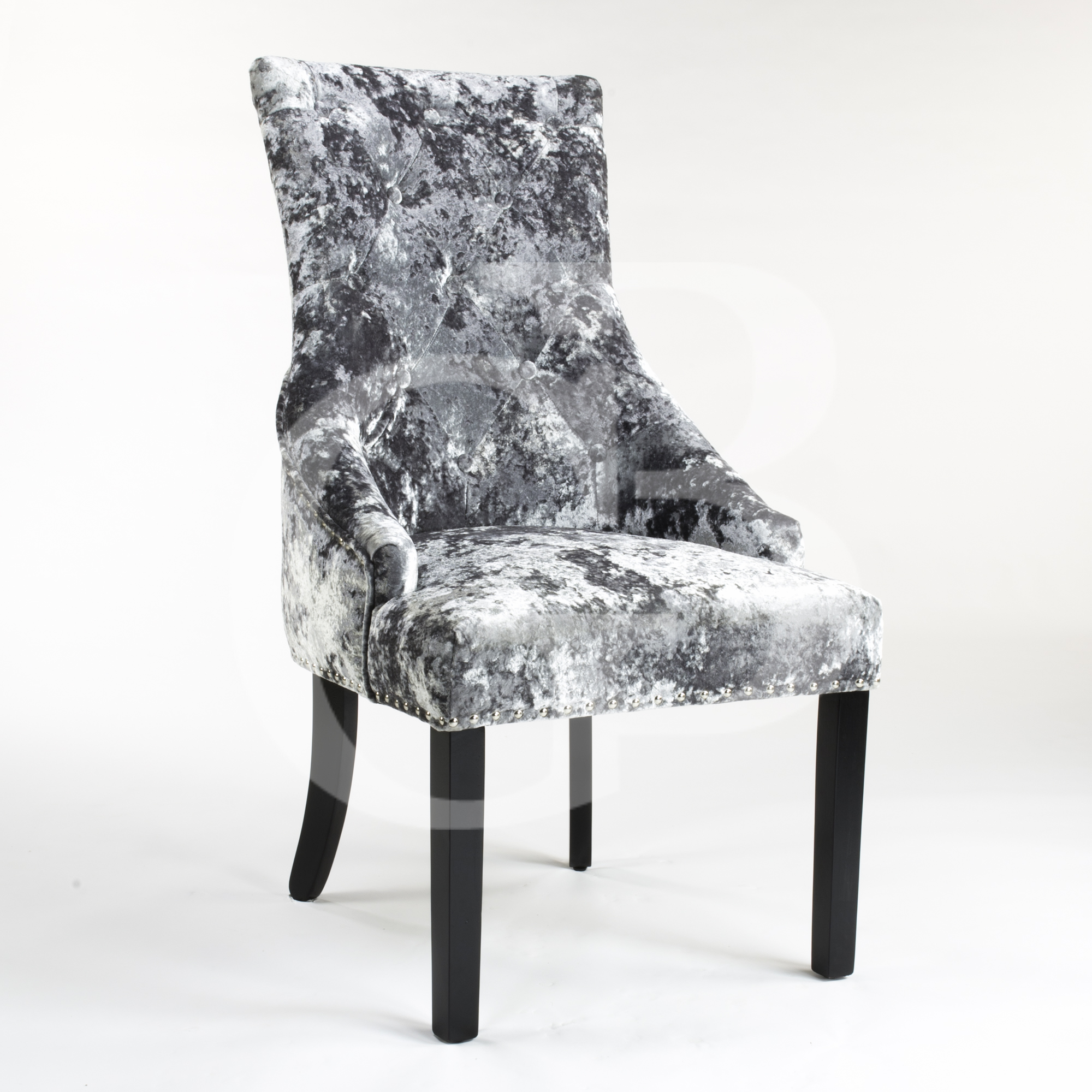 eGB70-PG New Premium Grey Crushed Velvet Chelsea Dining Chair | eBay